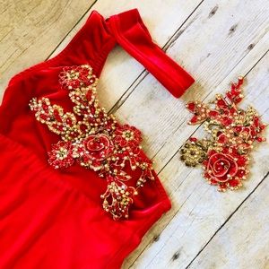 Custom Couture Dance Competition Solo Costume contemporary lyrical child medium